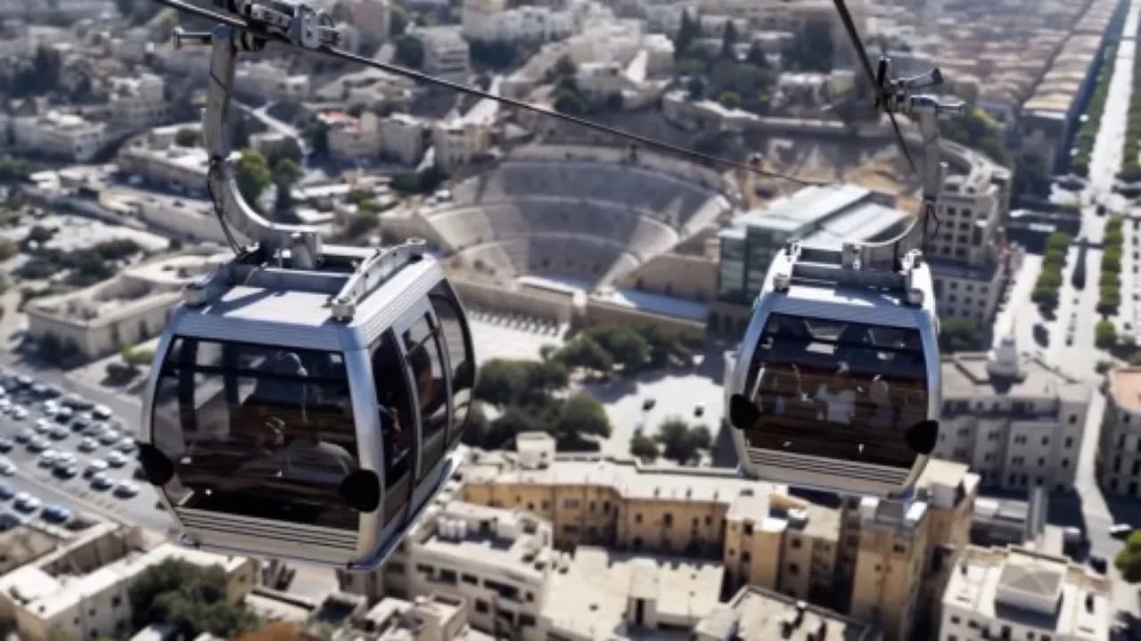 الأردن يشرع في تصميم تلفريك عمان ضمن رؤية التحديث الاقتصادي