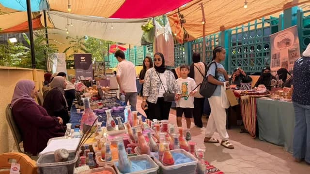 سيدات المثلث الذهبي يعرضن منتجاتهن في سوق جارا بعمّان