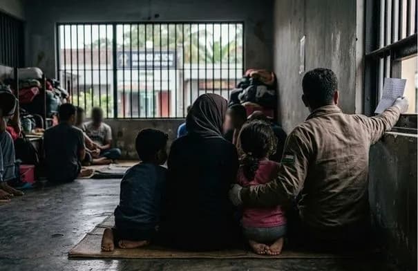 أردني محتجز مع عائلته في إندونيسيا يناشد الخارجية التدخل