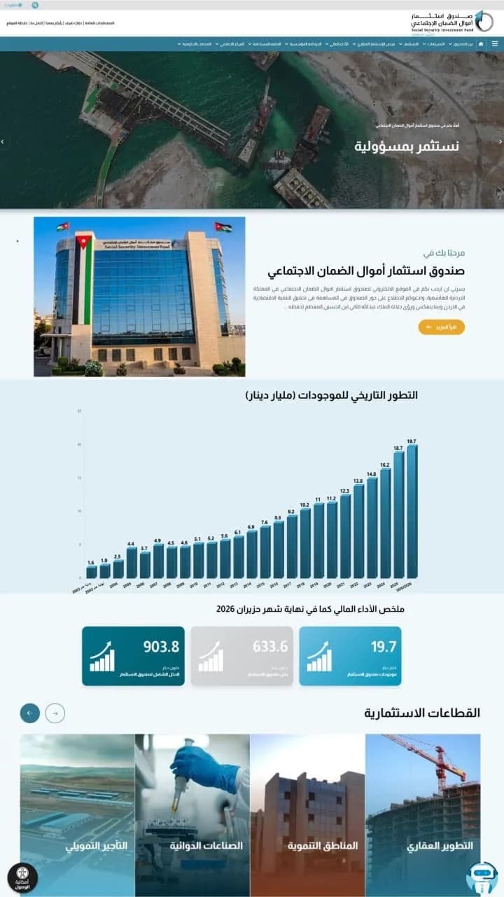 الضمان الاجتماعي يطلق موقعه الإلكتروني الجديد بخدمات مبتكرة