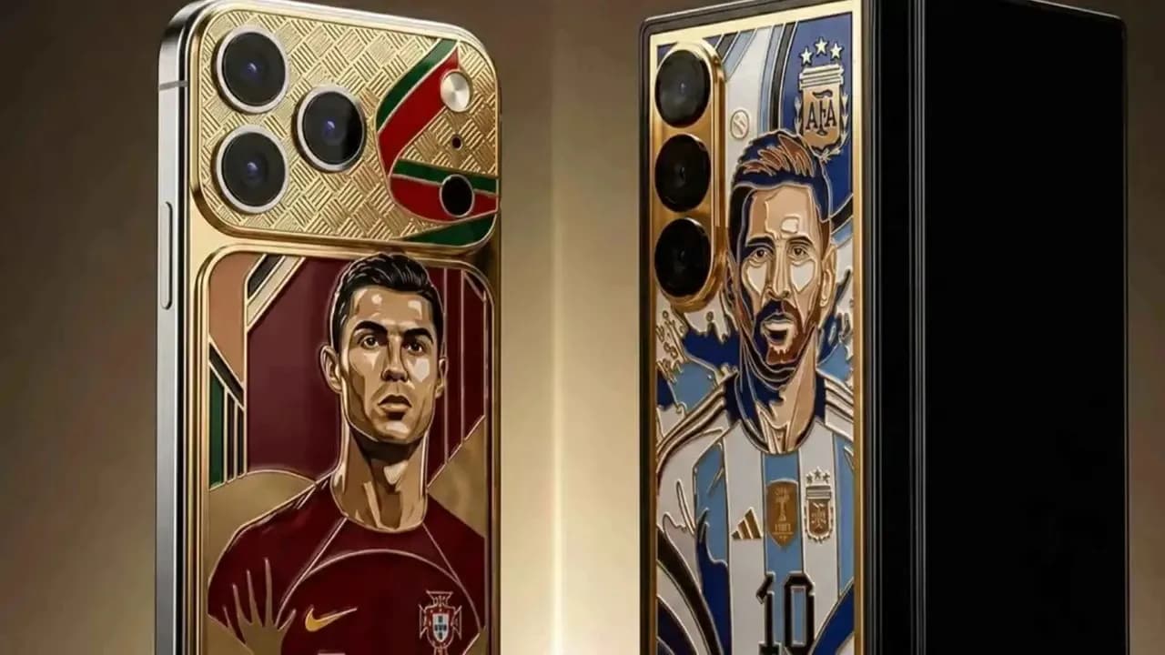 ميسي ورونالدو يتواجهان في سباق الهواتف الذهبية الفاخرة