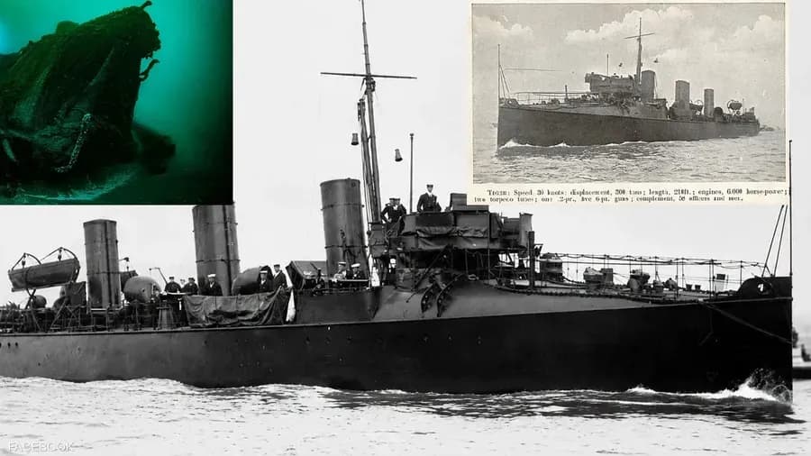 بعد 118 عاماً.. العثور على حطام السفينة الحربية البريطانية المفقودة تايغر