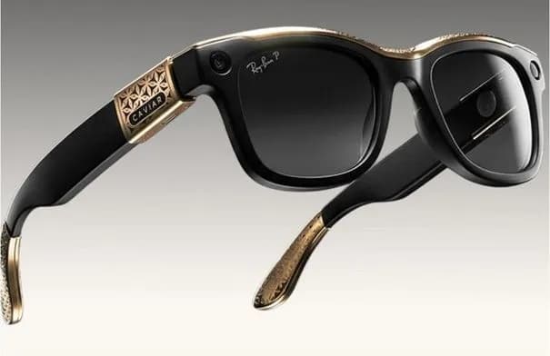 كافيار تطلق نسخة ذهبية فاخرة من نظارات Ray-Ban Meta