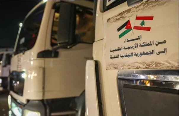 الأردن يرسل القافلة الإغاثية الثانية عشرة إلى لبنان