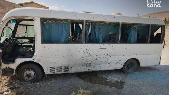انفجار عبوة ناسفة بحافلة أمنية قرب دمشق وتوقيف خلية تابعة لداعش