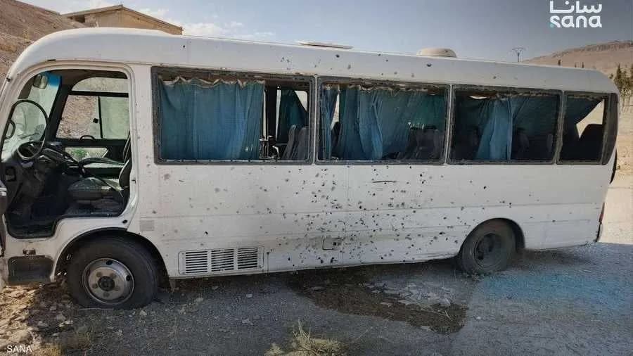 انفجار عبوة ناسفة بحافلة أمنية قرب دمشق وتوقيف خلية تابعة لداعش