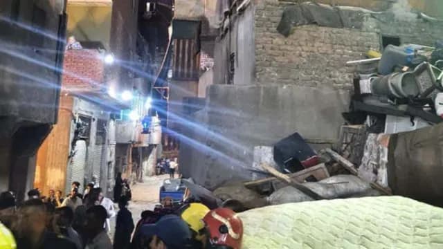 مصر: انهيار مبنى سكني في القاهرة يسفر عن 4 وفيات و5 إصابات