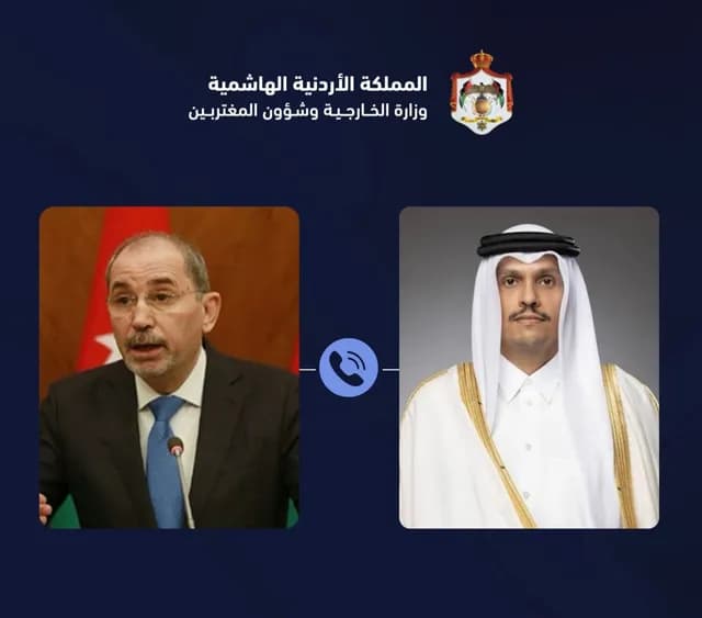 الصفدي ووزير خارجية قطر يبحثان هاتفيًا خفض التصعيد وتعزيز الاستقرار الإقليمي