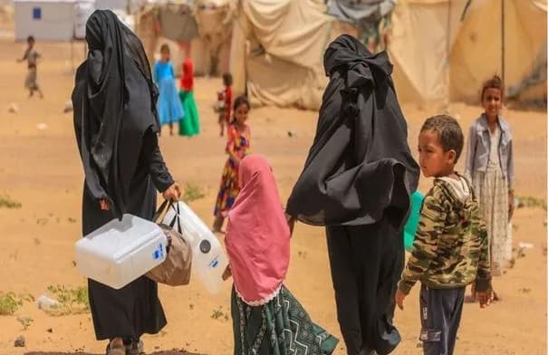 158 ألف نازح مسجل في ثماني محافظات يمنية