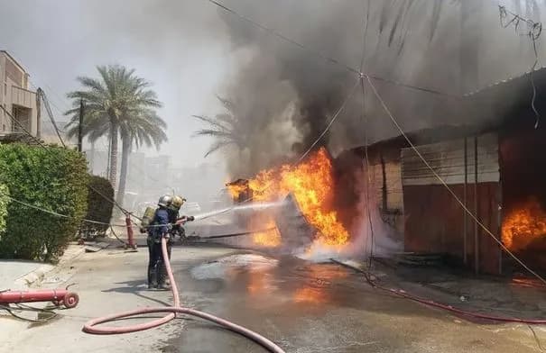 حريق في منزل بالبصرة يودي بحياة شخصين والتحقيق جارٍ لكشف الأسباب