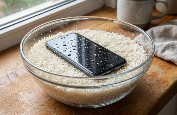 خبراء يحذرون: الأرز ليس حلاً لإنقاذ هاتفك المبتل