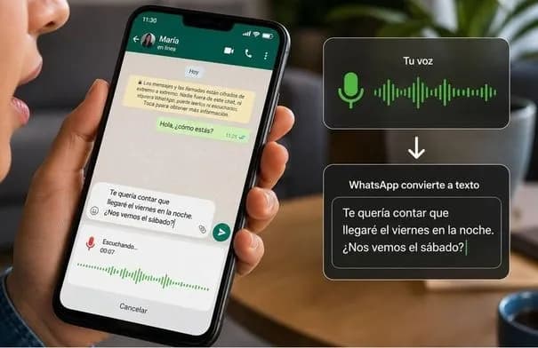واتساب يطوّر ميزة تحويل الكلام إلى نص دون إنترنت