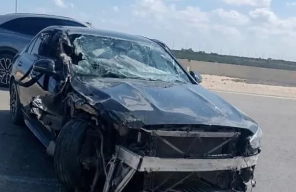 سائق الونش يكشف تفاصيل حادث الفنان بهاء سلطان على طريق وادي النطرون