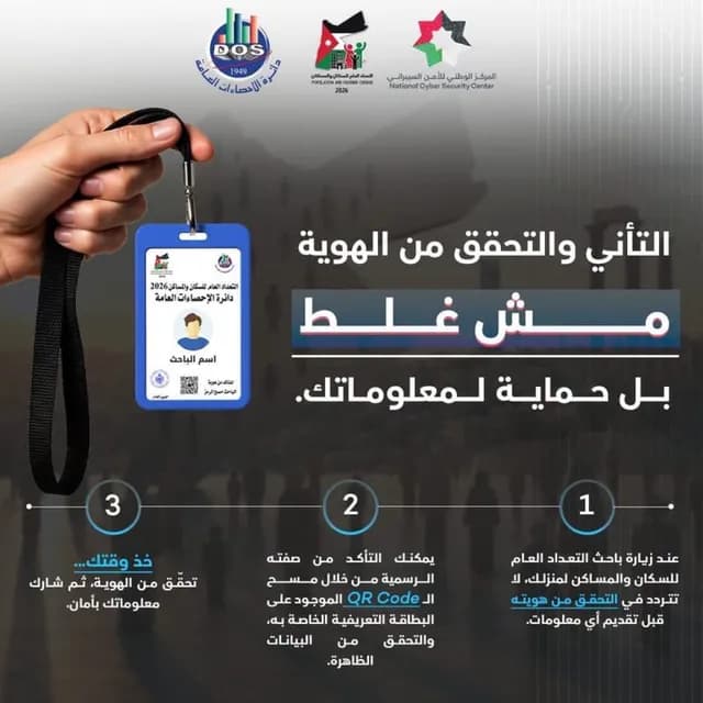 حملة توعوية مشتركة للأمن السيبراني والإحصاءات قبل التعداد السكاني